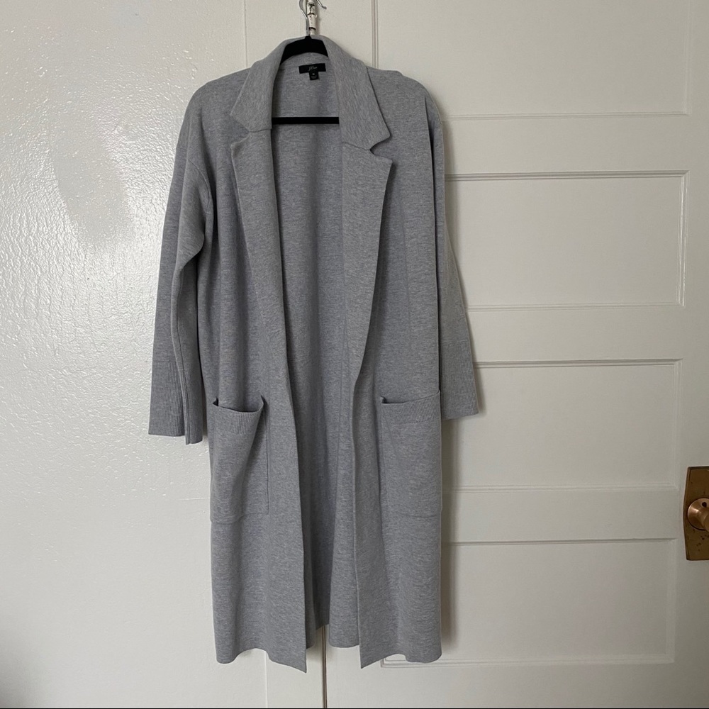 J Crew Ella Long Sweater Blazer